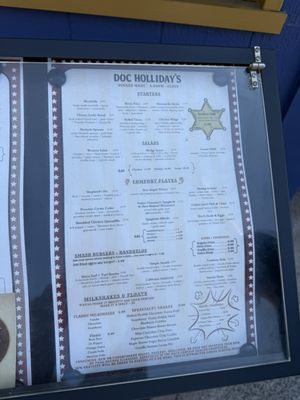 Menu photo 1 Doc Holliday's San Diego, CA