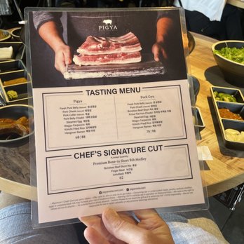 Pigya - The menu (7/1/23). - Korean Near Me - Los Angeles, California