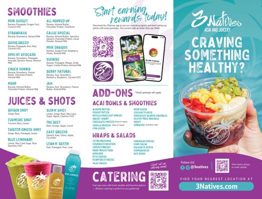 Menu photo 3 3Natives Boca Raton, FL Menu photo 3 3Natives Boca Raton, FL