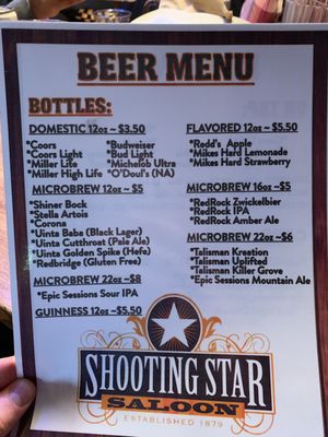 Menu photo 7 Shooting Star Saloon Huntsville, UT Menu photo 7 Shooting Star Saloon Huntsville, UT