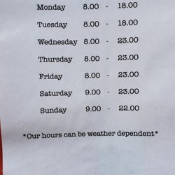 Beany Green - "Weather dependent" in London?