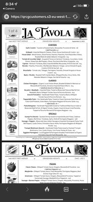 Menu photo 2 La Tavola Grandview Heights, OH