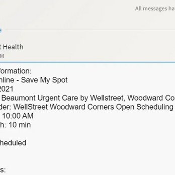 Beaumont Urgent Care - Evidence that save my spot is indeed an appointment. - Urgent Care Near Me - Royal Oak, Michigan Beaumont Urgent Care - Evidence that save my spot is indeed an appointment. - Urgent Care Near Me - Royal Oak, Michigan
