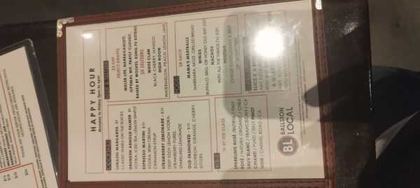 Menu photo 4 Ballston Local Arlington, VA