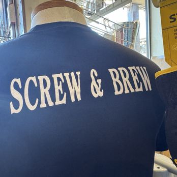 Screw & Brew - Tshirt - Seafood Near Me - Cannon Beach, Oregon