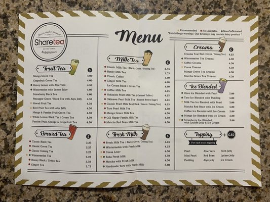 Menu photo 5 Sharetea - Lakewood Lakewood, CO Menu photo 5 Sharetea - Lakewood Lakewood, CO