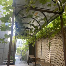 Outdoor seating area at Old Credit Brewing Outdoor seating area at Old Credit Brewing