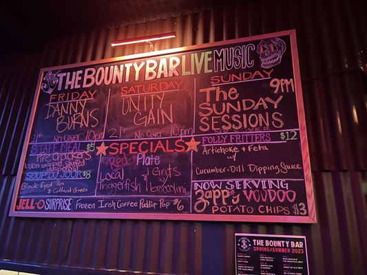 Menu photo 3 The Bounty Bar Folly Beach, SC