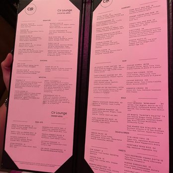 CIR Lounge - Menu - Asian Fusion Near Me - Fountain Valley, California CIR Lounge - Menu - Asian Fusion Near Me - Fountain Valley, California