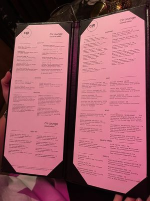 Menu photo 1 CIR Lounge Fountain Valley, CA Menu photo 1 CIR Lounge Fountain Valley, CA