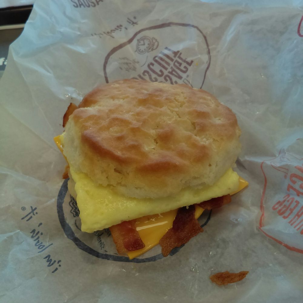 McDonald's - Bacon, egg and cheese biscuit. - Burgers Near Me - Waite Park, Minnesota McDonald's - Bacon, egg and cheese biscuit. - Burgers Near Me - Waite Park, Minnesota