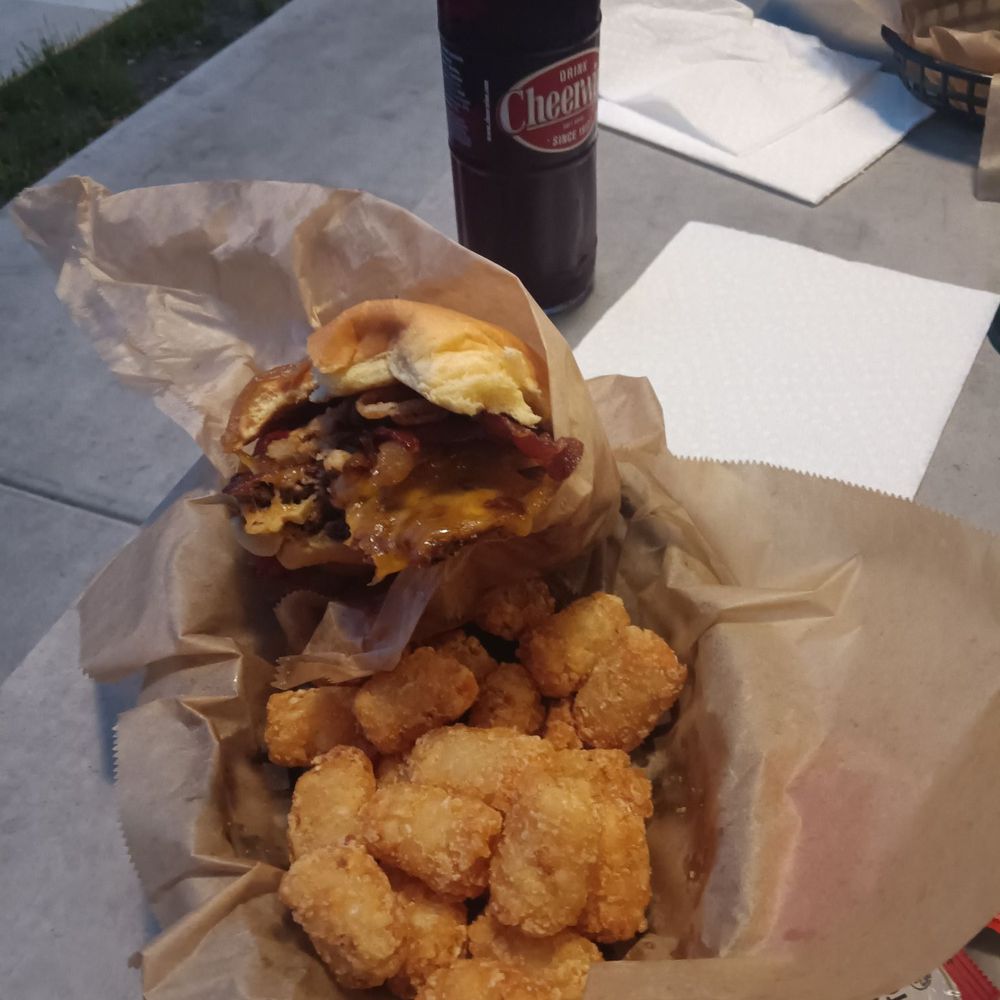 Mess Hall - The tots were nice & crispy and the bottled soda that they had available was nostalgic! The burger & tots were absolutely yum-tastic!! - Burgers Near Me - Wilmington, North Carolina Mess Hall - The tots were nice & crispy and the bottled soda that they had available was nostalgic! The burger & tots were absolutely yum-tastic!! - Burgers Near Me - Wilmington, North Carolina