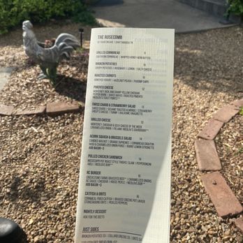 Rosecomb - Food menu - Bars Near Me - Chattanooga, Tennessee Rosecomb - Food menu - Bars Near Me - Chattanooga, Tennessee