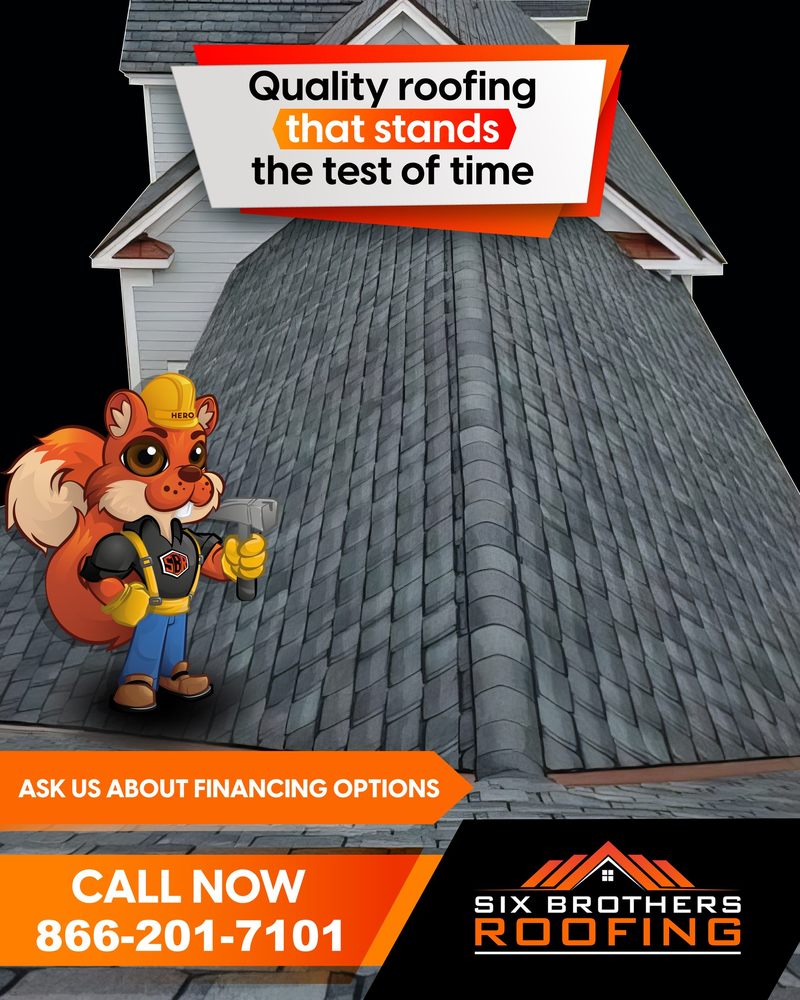 Slide of Six Brothers Roofing