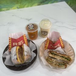 Tea mania - Pastrami Sandwich, BBQ Chicken Panini, Passion Fruit Tea, Mango Kulfi Milk Tea