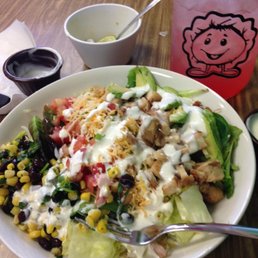 My chicken mediterranean salad.