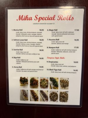 Menu photo 3 Mika Sushi Orange, CA Menu photo 3 Mika Sushi Orange, CA