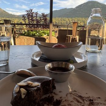 Bird & Jim - Flourless chocolate cake - New American Near Me - Estes Park, Colorado Bird & Jim - Flourless chocolate cake - New American Near Me - Estes Park, Colorado