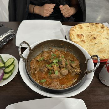 Afghan Cuisine - Lamb Karahi and Naan - Middle Eastern Near Me - Austin, Texas