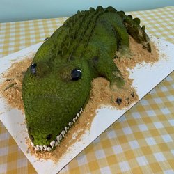 River City Sweet Shop & Cameo Cakes Bakery - Alligator sculpted cake...so realistic and amazing!
