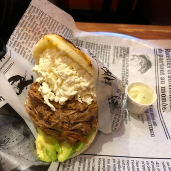Bocadillo - beef arepas with cotija and avocado - Venezuelan Near Me - Montreal, Quebec Bocadillo - beef arepas with cotija and avocado - Venezuelan Near Me - Montreal, Quebec