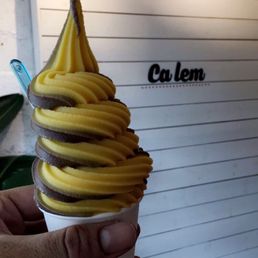 Choco-mango soft serve