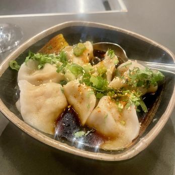 Burmatown - Shrimp and Pork Steamed Dumplings  steamed with chili oil, cilantro, sesame, soy - Burmese Near Me - Corte Madera, California