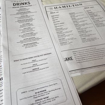 The Hamilton - Current menu. - Seafood Near Me - Washington, DC, District of Columbia The Hamilton - Current menu. - Seafood Near Me - Washington, DC, District of Columbia