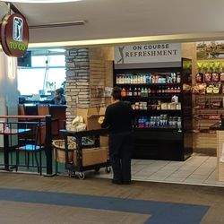 PGATour Grill - Self-serve drinks & snacks area.