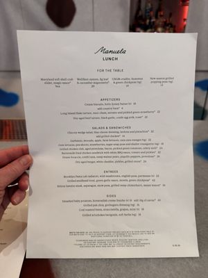 Menu photo 1 Manuela New York, NY