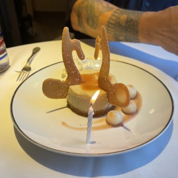 BG Restaurant - Peach cheesecake for 24th wedding anniversary - New American Near Me - New York, New York
