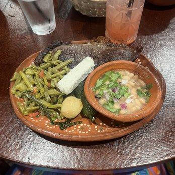 Rosa Madera - Cecina, nopales and bean 10/10. Forgot what the plate was called but it had ranchito in the name. - Mexican Near Me - Santa Ana, California