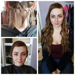 Heart My Selfie - Braidless natural beaded row hair extensions and color