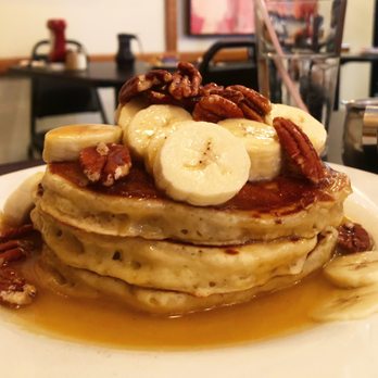Sweet Basil's Cafe - Banana Pecan Pancakes - New American Near Me - Livingston, New Jersey Sweet Basil's Cafe - Banana Pecan Pancakes - New American Near Me - Livingston, New Jersey