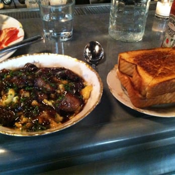 Au Cheval - Foie gras and eggs with Texas toast - Bars Near Me - Chicago, Illinois Au Cheval - Foie gras and eggs with Texas toast - Bars Near Me - Chicago, Illinois