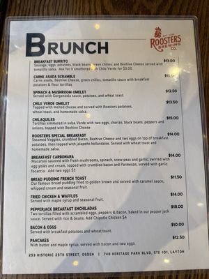 Menu photo 4 Roosters Brewing Company Layton, UT Menu photo 4 Roosters Brewing Company Layton, UT