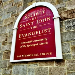 Society of St John the Evangelist - The sign welcoming you to the monastery