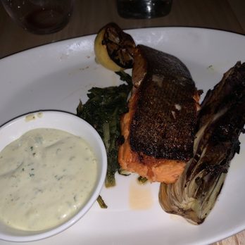 Stern and Bow - pan seared salmon - Pizza Near Me - Closter, New Jersey Stern and Bow - pan seared salmon - Pizza Near Me - Closter, New Jersey