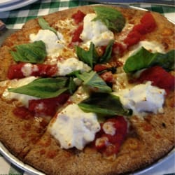 Happy Italian Pizzeria - Roma Roma pie - fresh ricotta and basil! Wheat is one of 4 crusts available.