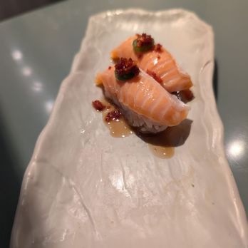 Temaki Bar - Salmon nigiri special. - Sushi Bars Near Me - Las Vegas, Nevada Temaki Bar - Salmon nigiri special. - Sushi Bars Near Me - Las Vegas, Nevada