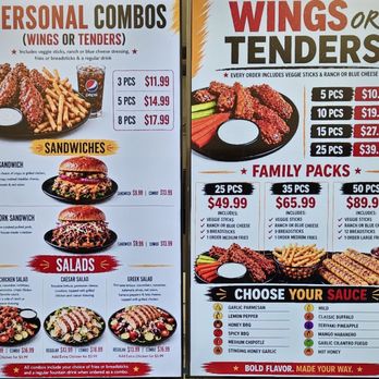 Crazy Wings N Fries - Menu screens - Chicken Wings Near Me - San Diego, California Crazy Wings N Fries - Menu screens - Chicken Wings Near Me - San Diego, California