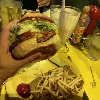 Fred 62 - No Animal Burger & vegan strawberry shake - Diners Near Me - Los Angeles, California Fred 62 - No Animal Burger & vegan strawberry shake - Diners Near Me - Los Angeles, California