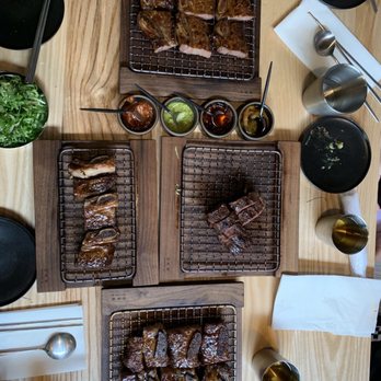 San Ho Won - Short Rib/Galbi Sauces: Pickled Jalapeños, Chili Oil, Samjjang, Cilantro Gochujanj - Korean Near Me - San Francisco, California San Ho Won - Short Rib/Galbi Sauces: Pickled Jalapeños, Chili Oil, Samjjang, Cilantro Gochujanj - Korean Near Me - San Francisco, California