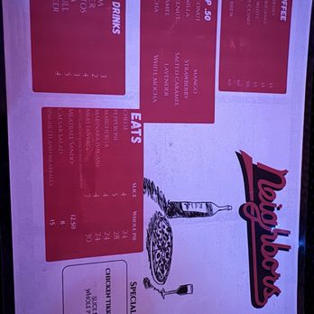 Neighbors - Coffee/food menu - Wine Bars Near Me - Houston, Texas Neighbors - Coffee/food menu - Wine Bars Near Me - Houston, Texas