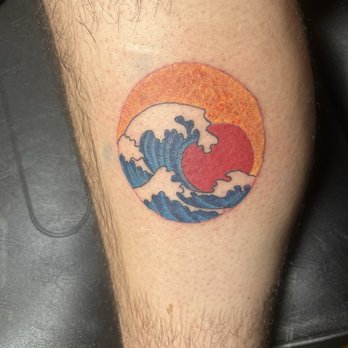 Aasylum Tattoo - My husband's ocean wave tattoo. - Tattoo Near Me - Galveston, Texas Aasylum Tattoo - My husband's ocean wave tattoo. - Tattoo Near Me - Galveston, Texas