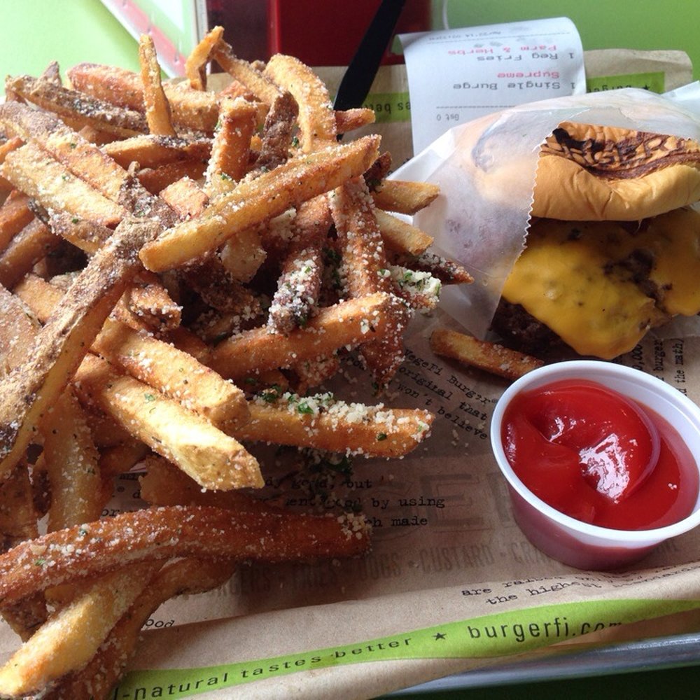 BurgerFi - Supreme burger, Parmesan herb fries - Burgers Near Me - Silver Spring, Maryland BurgerFi - Supreme burger, Parmesan herb fries - Burgers Near Me - Silver Spring, Maryland