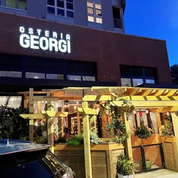 Exterior outside entrance of Osteria Georgi - Chapel Hill, North Carolina Exterior outside entrance of Osteria Georgi - Chapel Hill, North Carolina