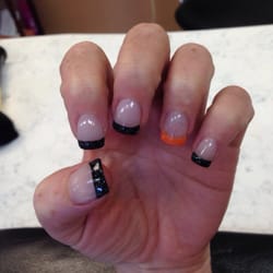 Jenny's Nail & Hair Salon - Love my orang and black nails!