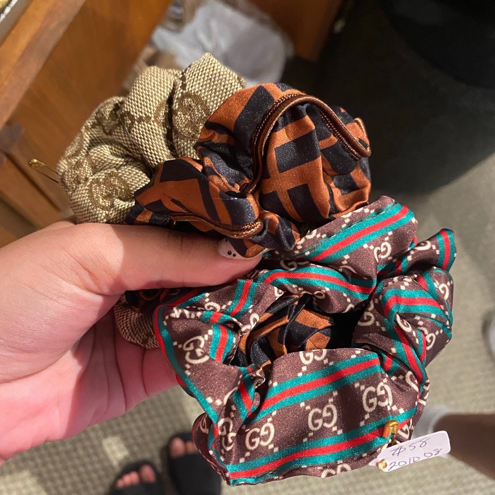 Scrunchies - Upcycled Vintage Fabric Scrunchies - Upcycled Vintage Fabric