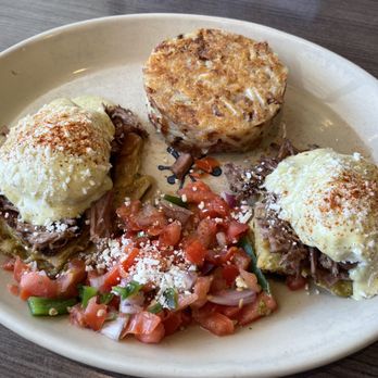 Snooze, an A.M. Eatery - Barbacoa Chile Verde Benny - Breakfast & Brunch Near Me - Houston, Texas Snooze, an A.M. Eatery - Barbacoa Chile Verde Benny - Breakfast & Brunch Near Me - Houston, Texas